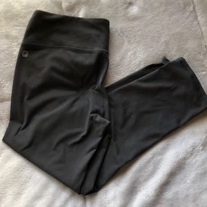 Fabletics Dark Grey Medium Rise crop legging